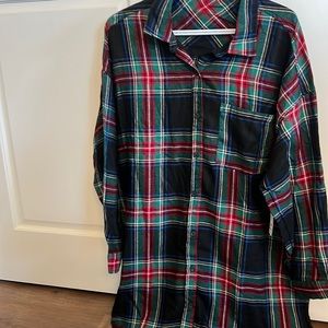Ardene NWT L-XL long flannel shirt